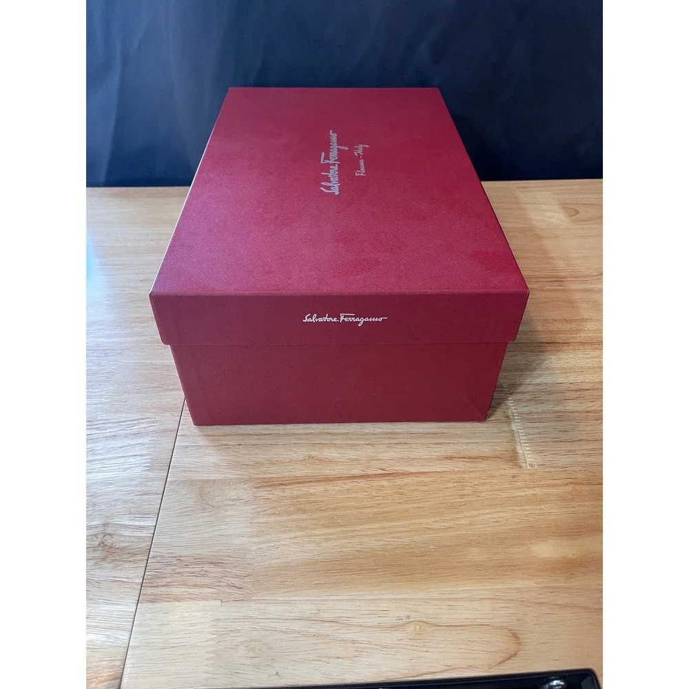 Salvatore Ferragamo Red Shoe Box EMPTY Gift Replacement Storage